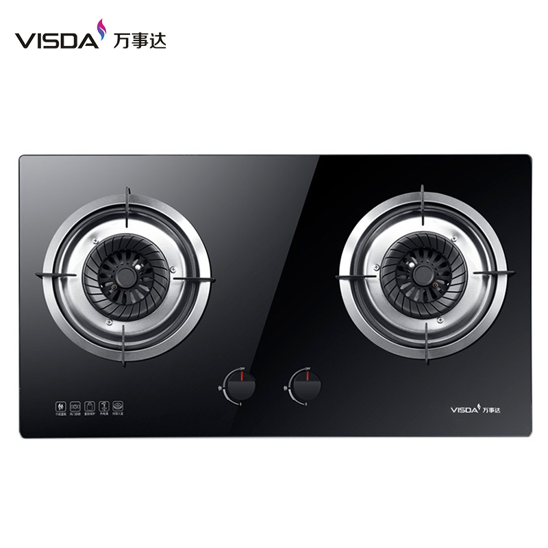 万事达厨卫燃气灶jzt-802 s526大轴距台嵌两用猛火灶具双炉熄火保护送