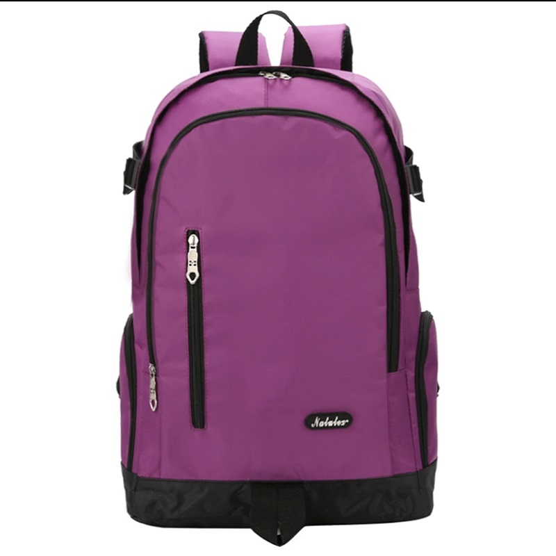 韩版男女士双肩包运动包户外防泼水电脑包背包时尚商务男背包 003紫色