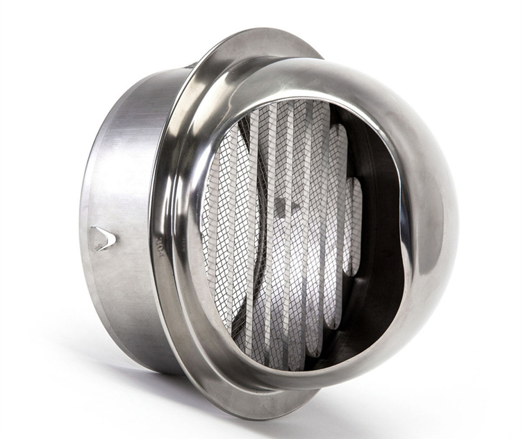 304不锈钢加厚通气口厨房烟道排风帽180 出风口外墙防风罩200 201材质