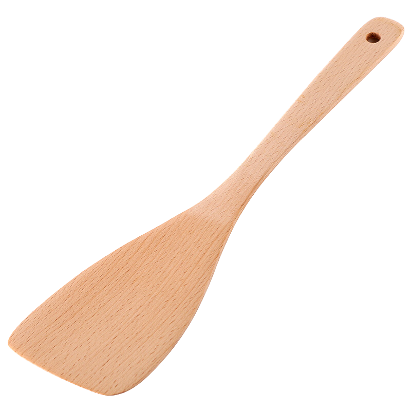 唐宗筷无漆榉木原木铲实木料理斜铲A903的品质与价格