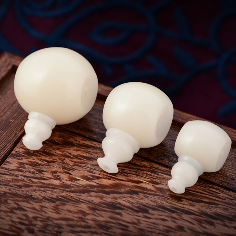 彩荷 白菩提根藏式三通佛头佛塔佛珠星月金刚 diy 直径约16mm