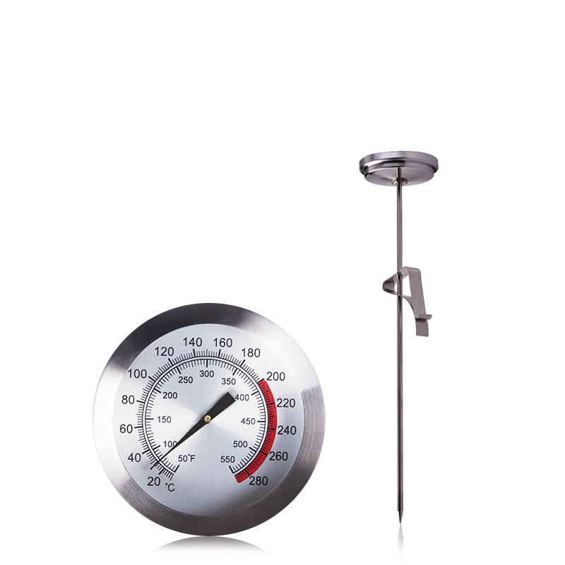 德福（DF）厨房油温温度计T807家用探针式油炸油锅液体水温食品油温表高精度 探针长70CM