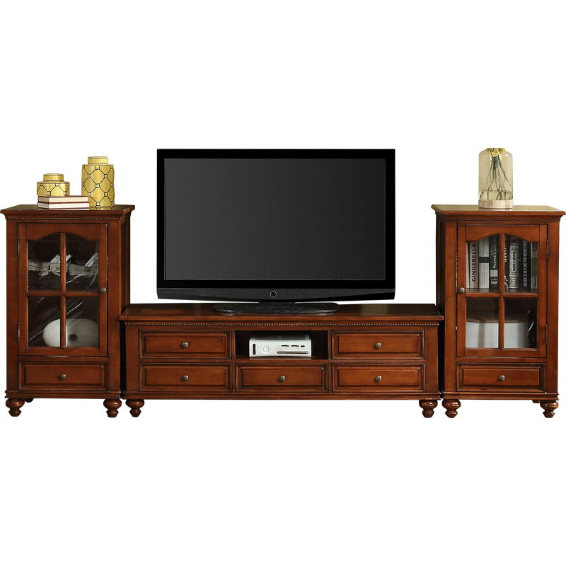 格澜帝尔（growdear）电视柜美式实木电视柜酒柜组合欧式客厅电视机地柜 1.92米电视柜