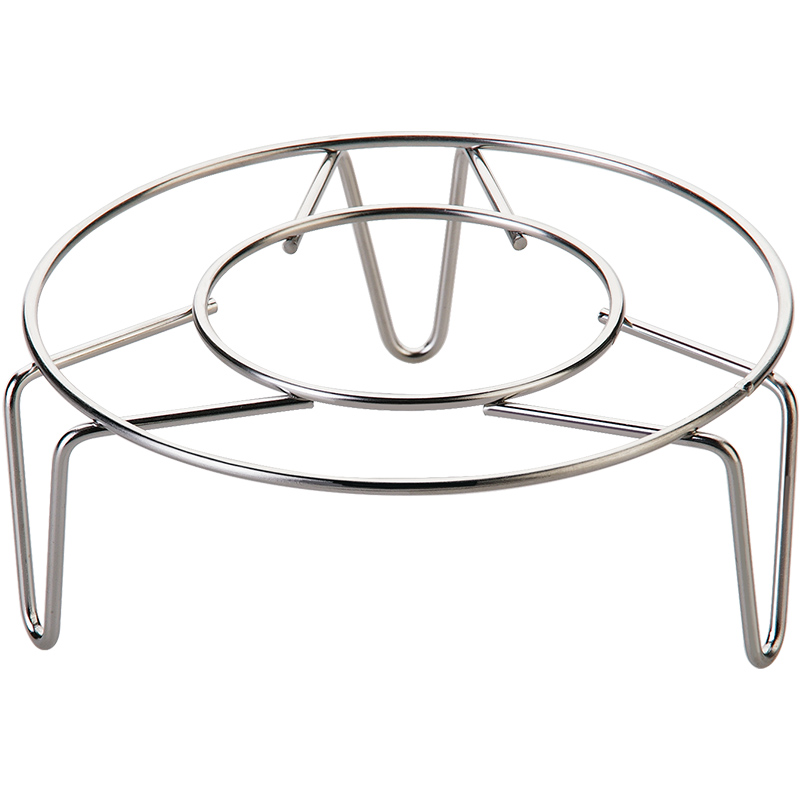 润华年不锈钢高脚多用蒸架 三角蒸盘器蒸蛋架蒸菜架子防烫隔热架 小号