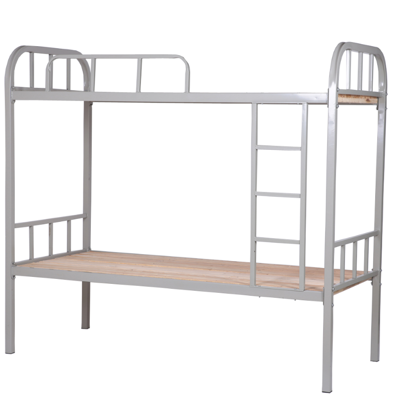 宝威斯隆 高低床上下床铁床双层床铁艺床学生宿舍员工床工地钢架床双人床上下铺成人 1.2*2m加厚加固床