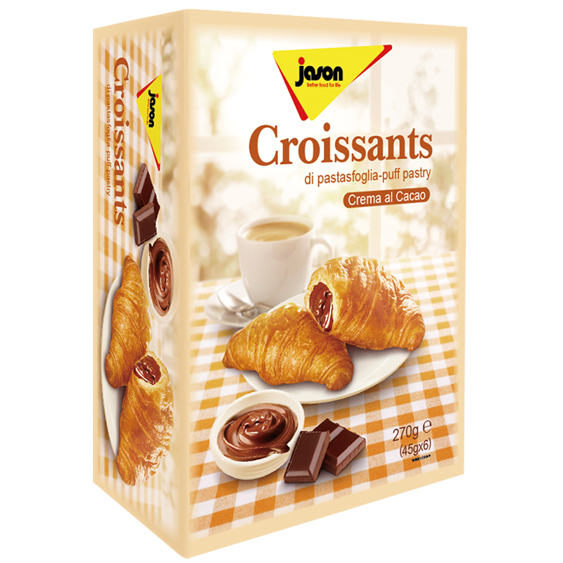 捷森(jason)意大利进口捷森jason夹心牛角面包早餐面包营养早餐270g