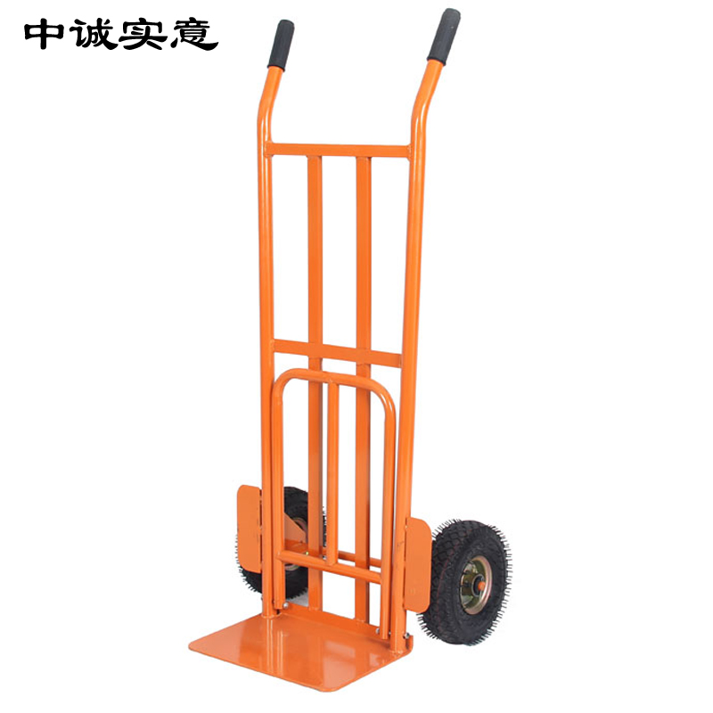 手推车拉货车双轮推货车平板车载重推车货仪器仪表工具车加重载物搬运