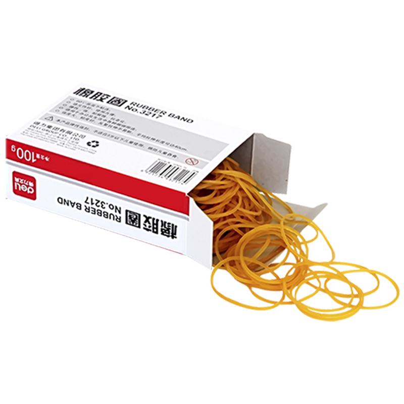 ����(deli)100g���õ�����Ƥ��/��Ȧ/ţƤ�� ����װ ����칫��Ʒ 3217 21.36Ԫ��3��(��7.12Ԫ/��)