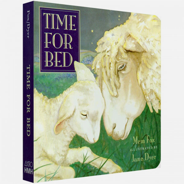 英文原版 time for bed 该睡觉了 温馨睡前读物 纸板书