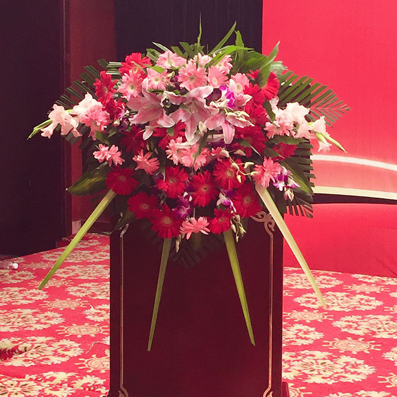 商务桌花同城演讲开会台花签到台花真花北京上海同城 款式一讲台花