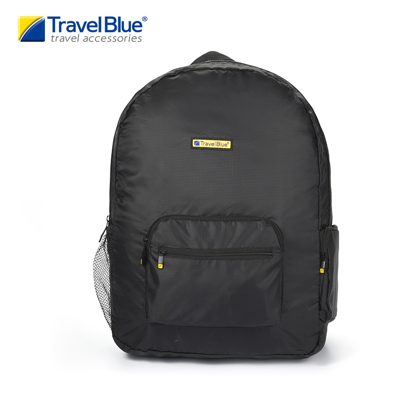 蓝旅（TRAVEL BLUE） 便携轻便皮肤包折叠包双肩户外徒步旅行背包 折叠包20L（黑）