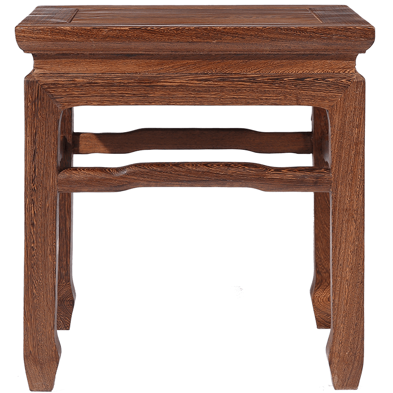 贡艺名居红木家具非洲鸡翅木(学名:非洲崖豆木) 小方凳 仿古中式家用板凳坐凳矮凳子 实木凳 A款 36*28*42