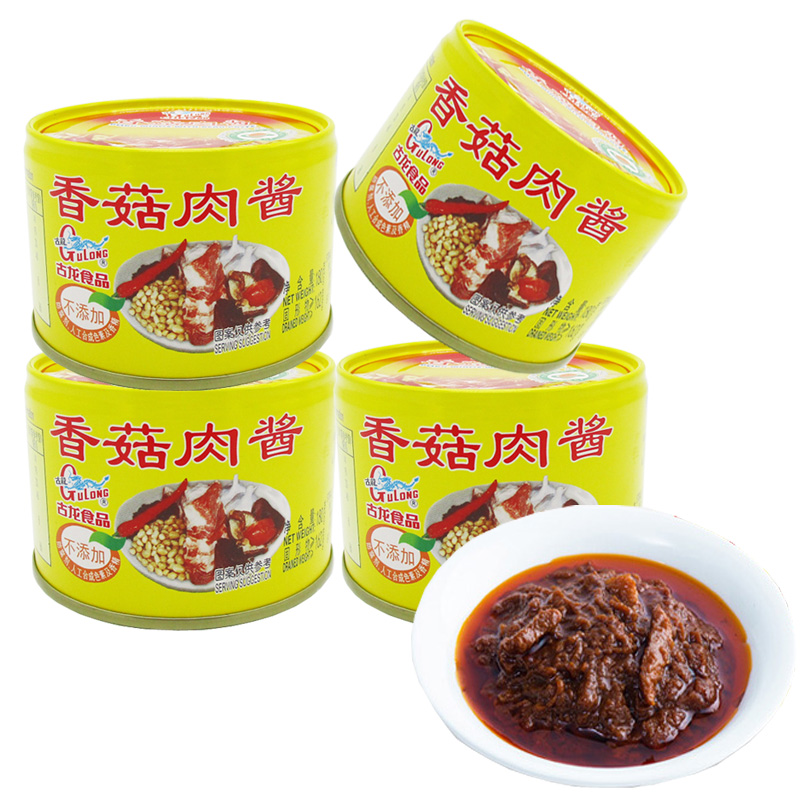 古龙(gulong) 香菇肉酱方便速食罐头 福建厦门特产美食罐头佐餐下饭菜