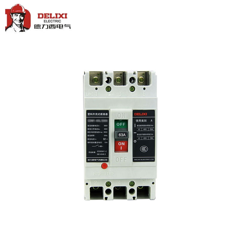 德力西 塑料外壳式断路器 cdm1-100l/3300 63a 英文标牌 ;cdm110