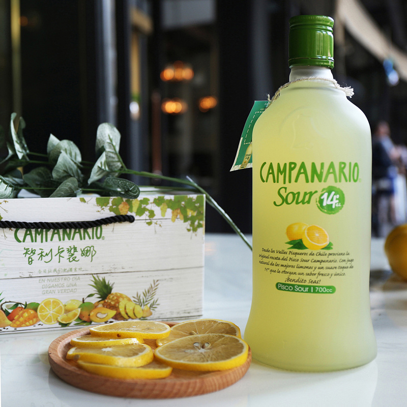 智利进口洋酒卡裴娜piscosour皮斯科柠檬味水果汁鸡尾酒700ml
