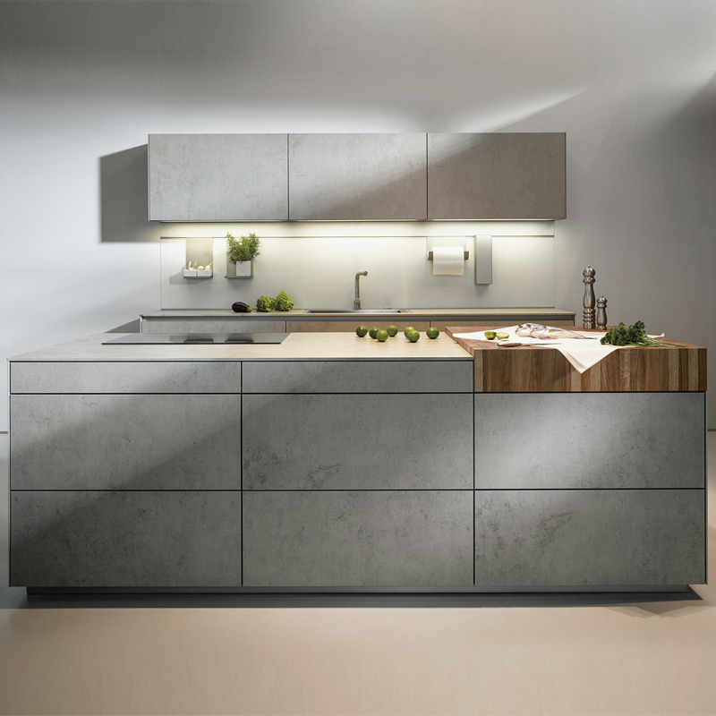 简约现代整体橱柜定做工业风厨房厨柜定制全屋家具设计定制 地柜