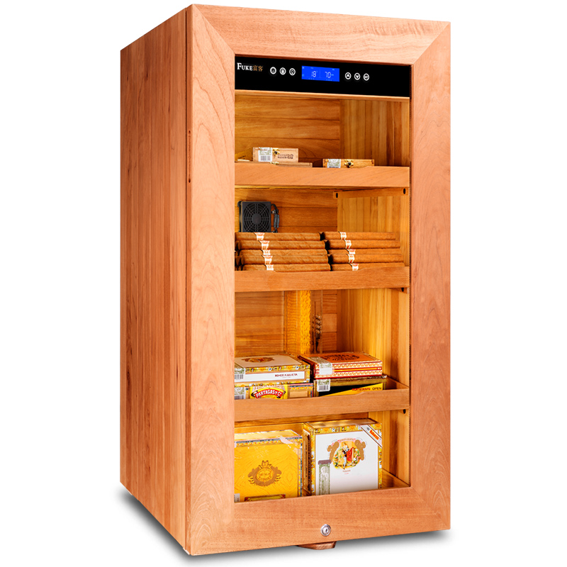 富客(fuke)fk-80cnw实木雪茄柜恒温恒湿西班牙5a雪松木无霜风冷家用大