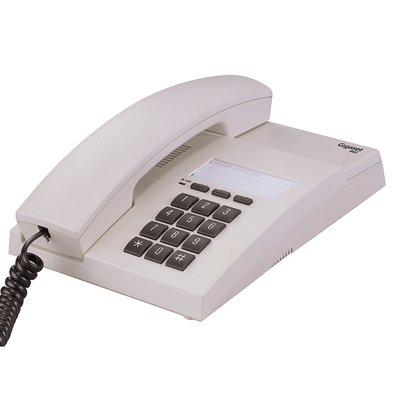 集怡嘉(Gigaset)原西门子品牌 电话机座机 固定电话 办公家用 免电池 桌墙两用可壁挂 802淡灰