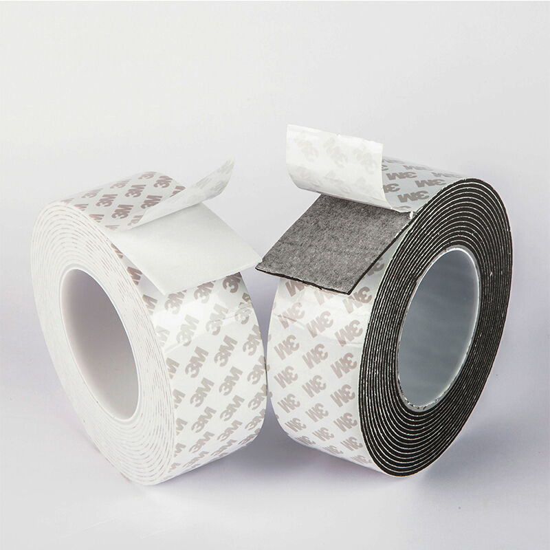 3M双面胶泡棉胶带 强力双面胶加厚泡沫胶带海绵双面胶 墙面贴墙面强力双面胶强力承重双面胶 黑色 15mm宽*5m*3mm厚
