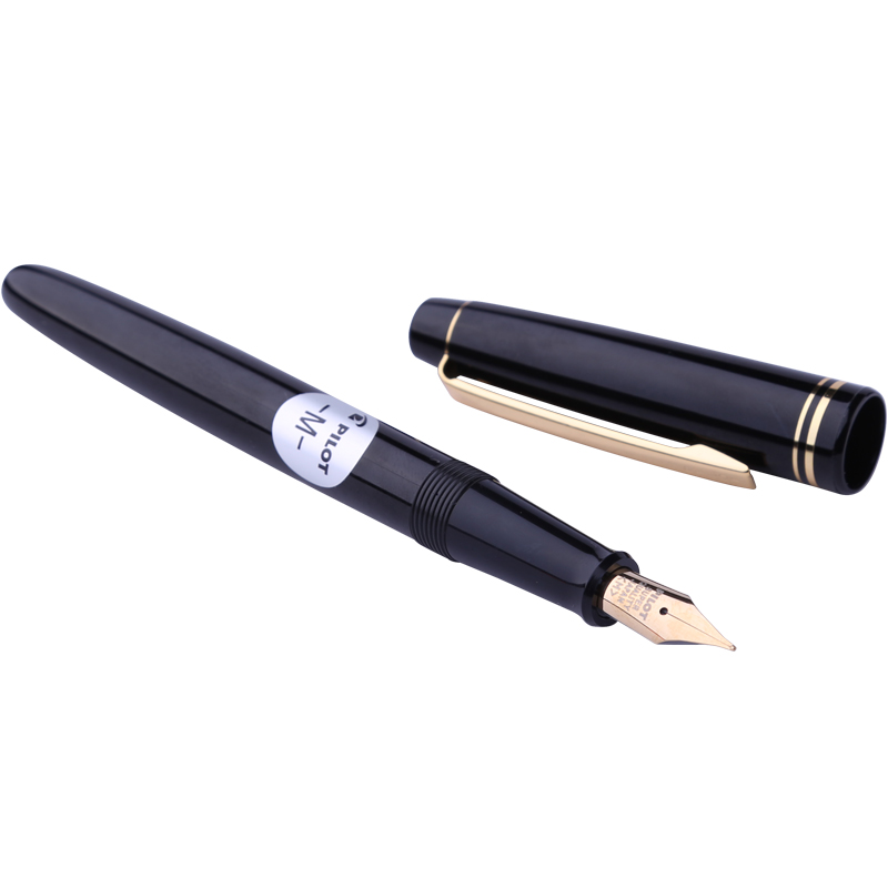 百乐（PILOT）日本进口百乐78G+钢笔男女款练字用学生墨水笔 黑色（配笔盒） F尖/约0.38mm
