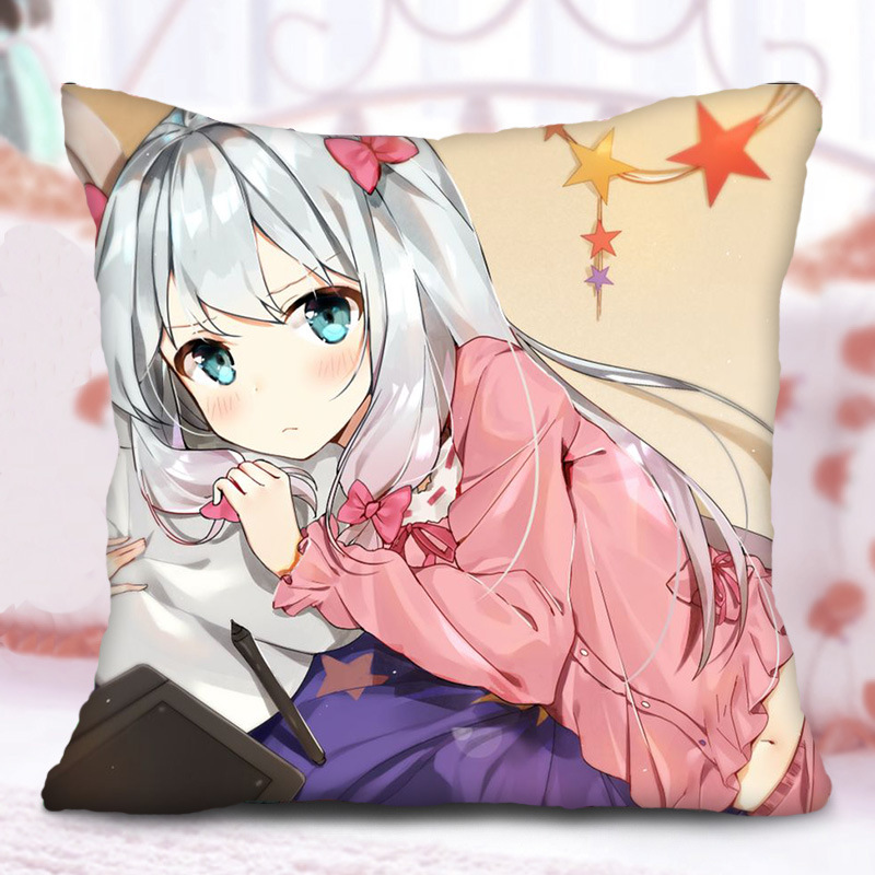 阿老师抱枕和泉纱雾周边抱枕动漫二次元周边抱枕靠垫礼物 1 35x35贡缎