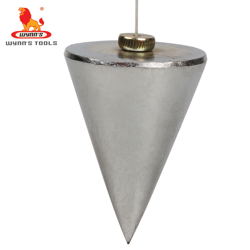 威力狮工具 掉线锤吊线坠掉线陀线锥线坠v形线垂线坠线锤 吊线锤200g