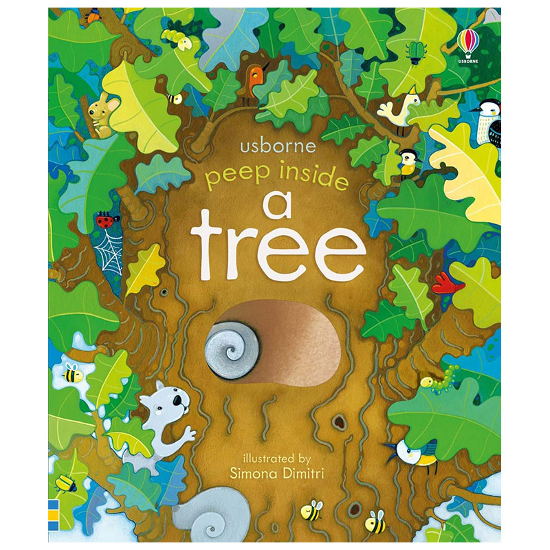 【预售】peep inside a tree 洞洞书:大树 英文原版儿童纸板书 适合3