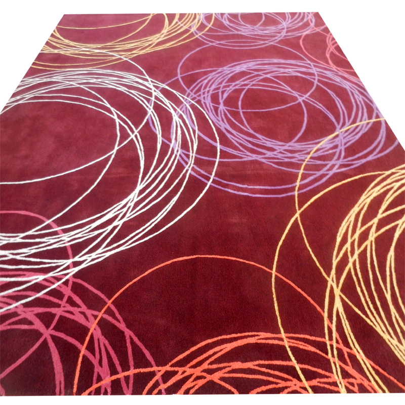 海马地毯 时尚简约 新西兰羊毛手工地毯 客厅茶几沙发卧室书房定制