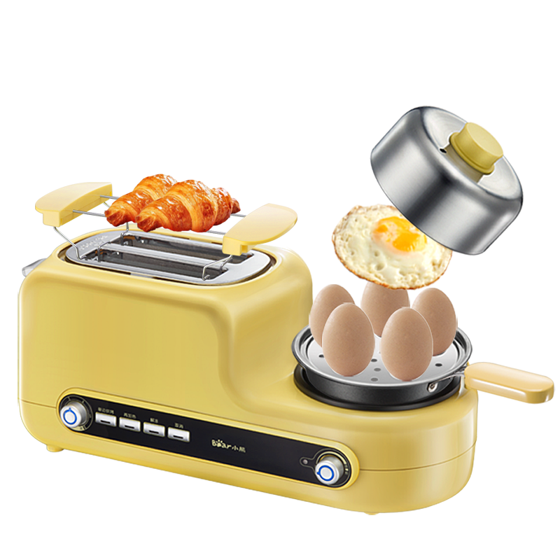 查询小熊bear烤面包机早餐机多功能多士炉家用2片吐司机三明治机带煎锅煮蛋器蒸蛋煎蛋DSL-A02Z1历史价格