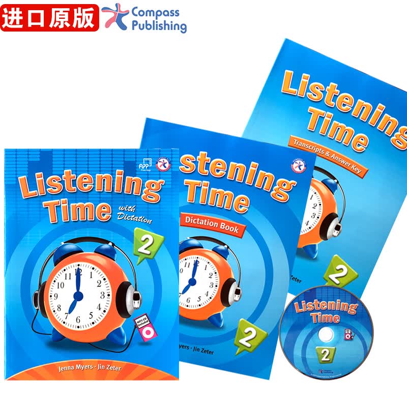 美国原版Compass少儿英语短期专项Listening Time 听力训练教材 2级别