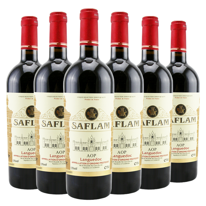 查询西夫拉姆AOP干红葡萄酒750ml*6瓶整箱装法国进口红酒历史价格