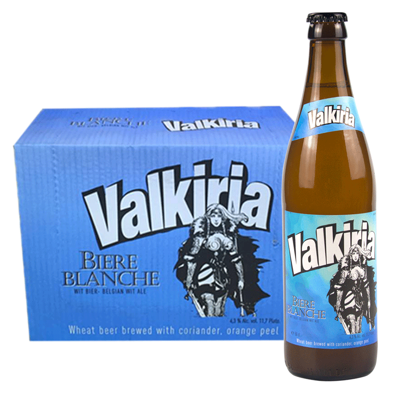 波兰进口 女武神啤酒 Valkiria精酿白啤酒比利时小麦风味 女武神啤酒整箱15瓶