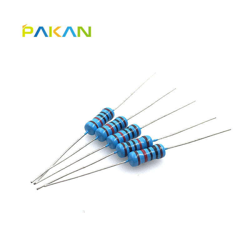 pakan 0.1r 1w金属膜电阻 1% 五色环 色环电阻1w 0.1欧 电阻器 (50只)
