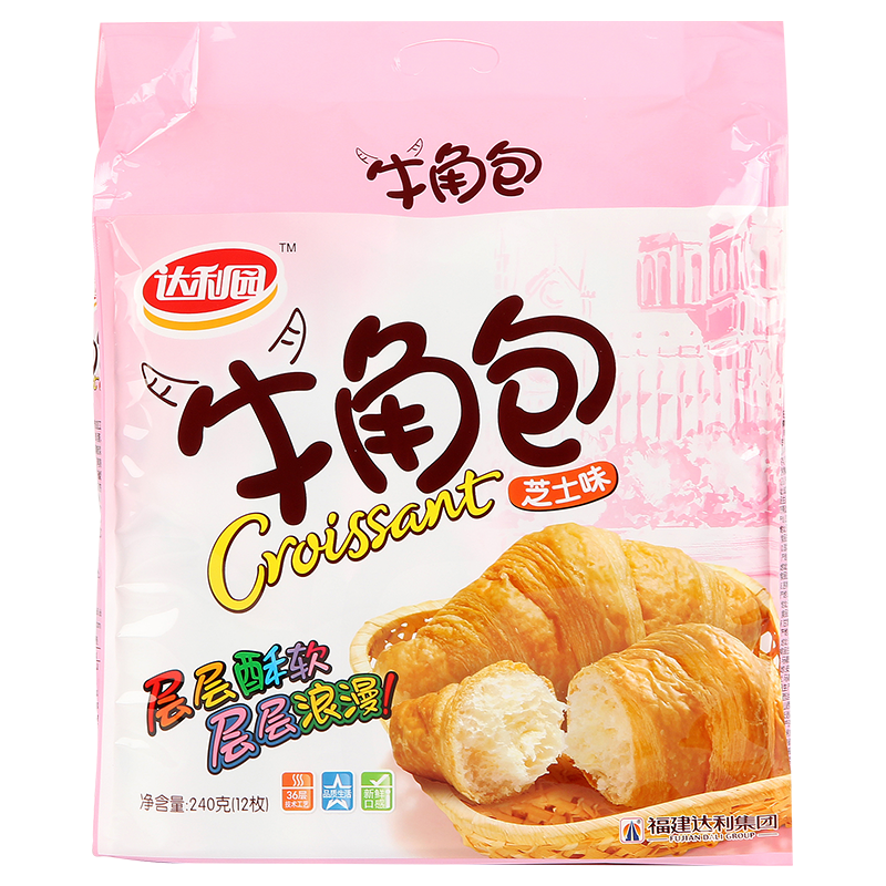 达利园牛角包芝士味240g手撕面包零食早餐价格走势及评测|查饼干蛋糕历史价格