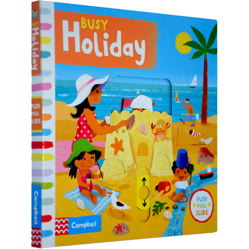 英文原版绘本 Busy Holiday 繁忙的假期 系列操作书 busy 系列纸板书