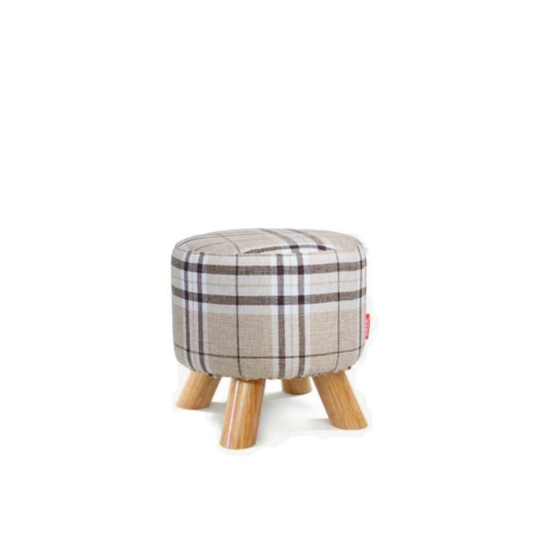 顾家家居(KUKA)居家小件矮凳子时尚简约布艺款创意百搭家具XJ【3天发货】 矮凳-PU橙