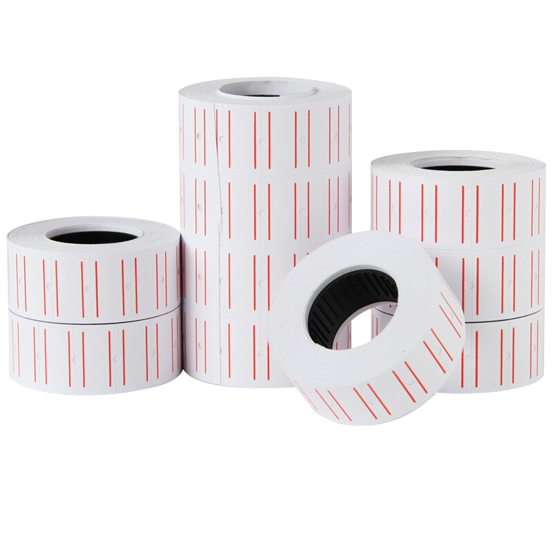 得力(deli)21.5*12mm通用單排標(biāo)價(jià)紙 價(jià)格標(biāo)簽紙 10卷/筒 辦公用品 3210
