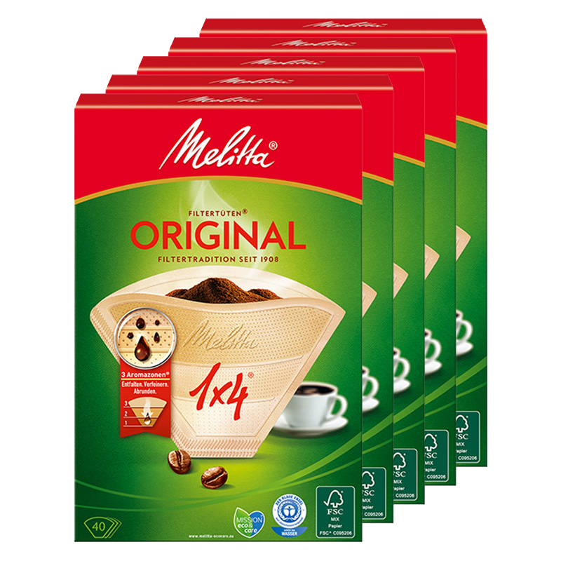 MELITTA�¹�Melitta���ּҿ�����ֽ�� ԭľԭװ�����ֳ��©���Ⱥ�����ֽ 1X4����40ƬX5�У�8��12����