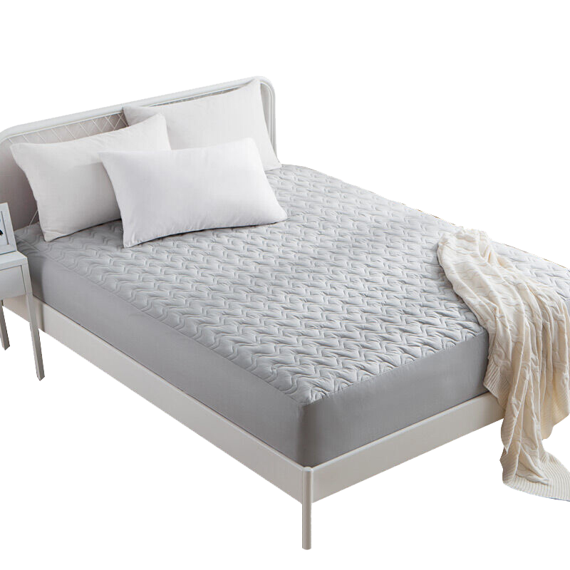 南极人 NanJiren 床笠 可水洗加厚夹棉床罩床单防尘罩 防滑床垫保护套 灰色 1.8米床