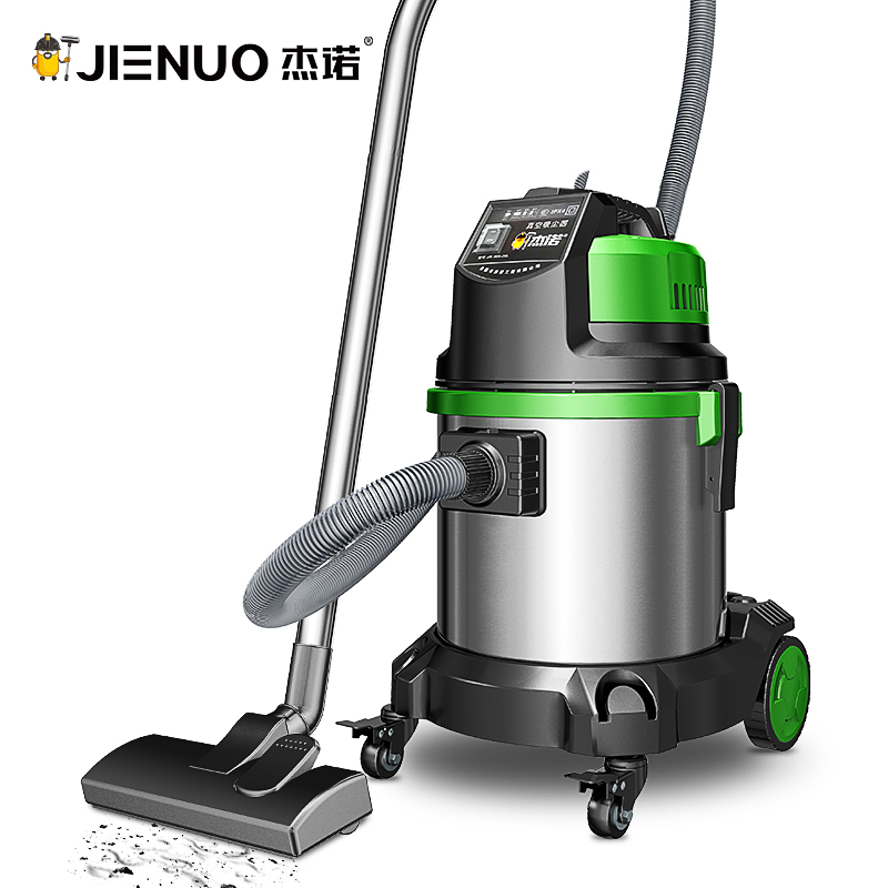 杰诺干湿两用大功率桶式小型吸尘器 家用低音商用地毯装修 桶式工业