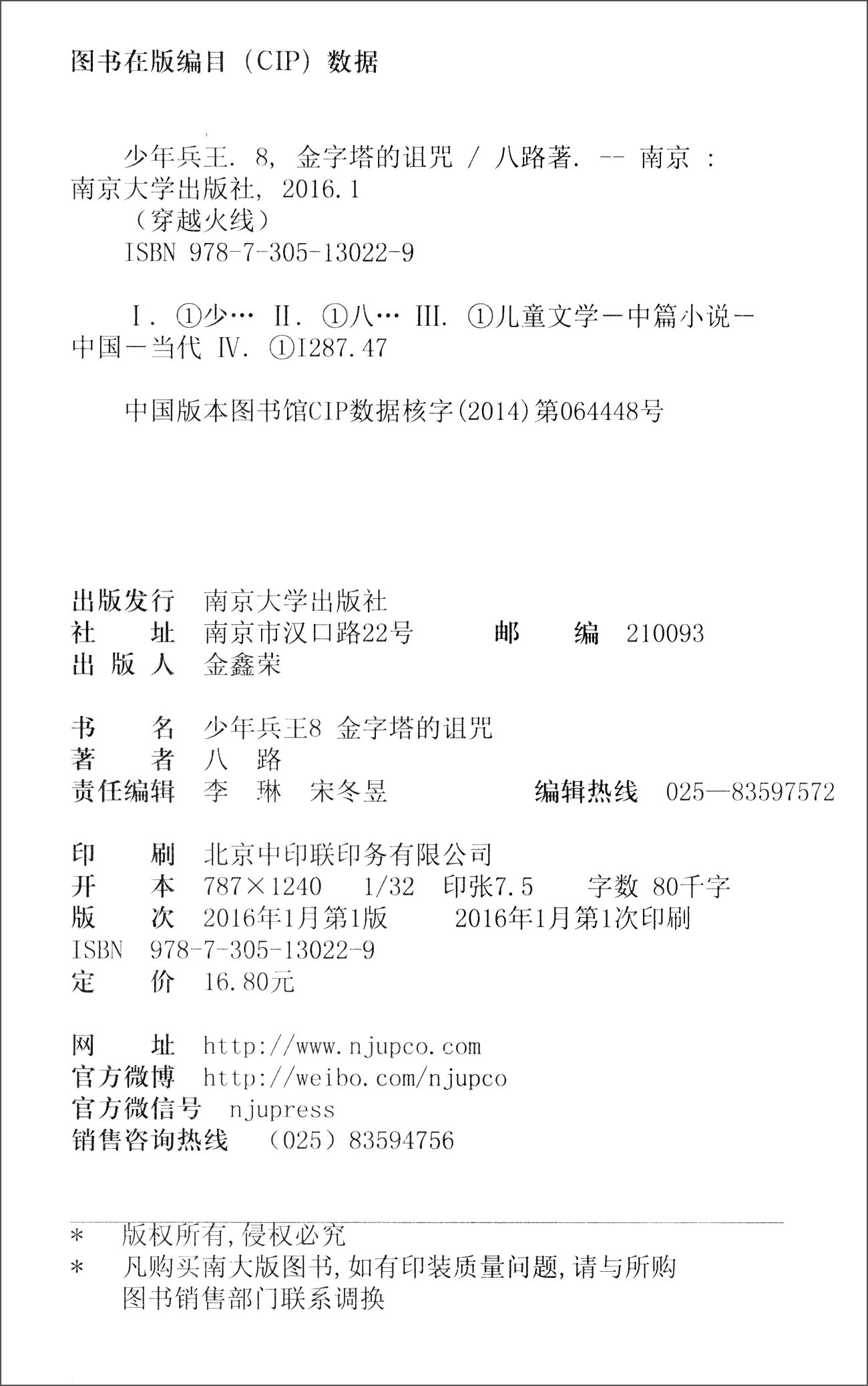 少年兵王8：金字塔的诅咒