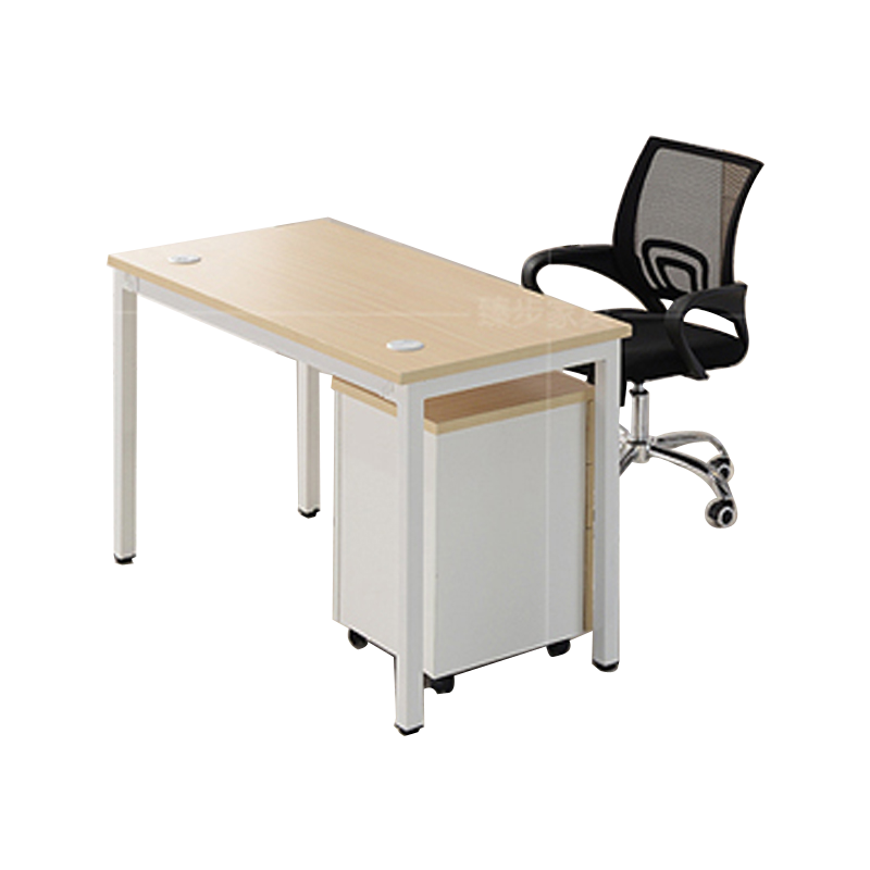 优郡 办公桌组合职员办公桌员工桌电脑桌屏风卡座简约现代 暖白 四人位(不含柜椅)