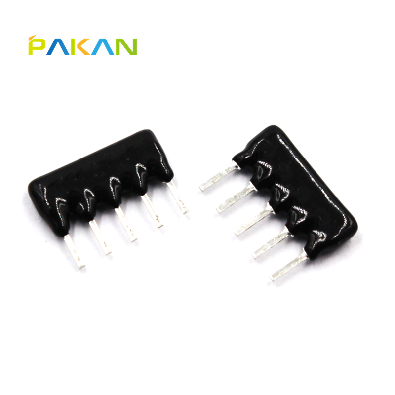 pakan 5脚 排阻 5p 510r a05-511j 排电阻器 脚距2.54mm (10个)