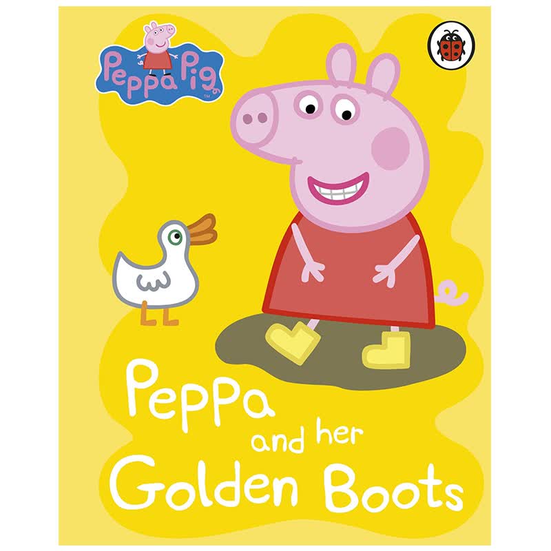 【现货】peppa pig and her golden boots 小猪佩奇和她的金色靴子