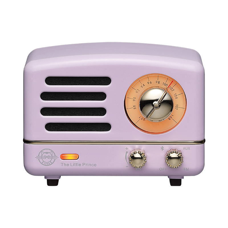 貓王收音機(jī)貓王音響 貓王小王子OTR無線便攜式藍(lán)牙音箱復(fù)古高保真低音炮收音機(jī) 愛麗絲紫