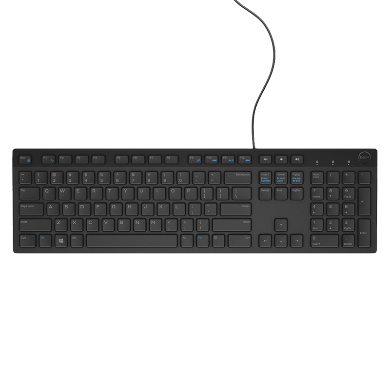 戴尔（DELL）KB216 键盘 有线  多媒体键盘 办公键盘 全尺寸键盘  即插即用  键盘（黑色） 36元