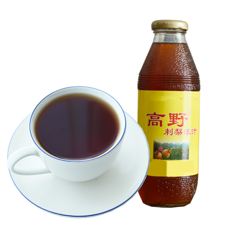 高野 浓缩刺梨汁500ml  广西百色乐业特产 健康营养饮料水果饮品果汁