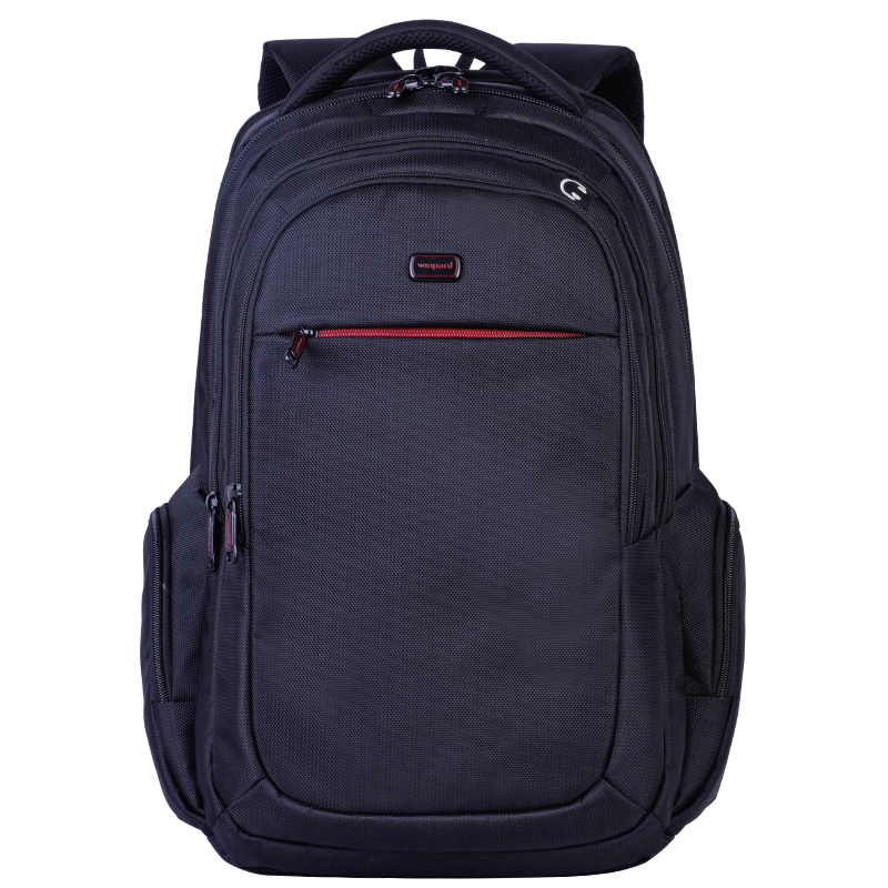 WINPARD/威豹雙肩包男背包商務(wù)雙肩背包電腦包休閑男包旅行包15.6英寸 黑色