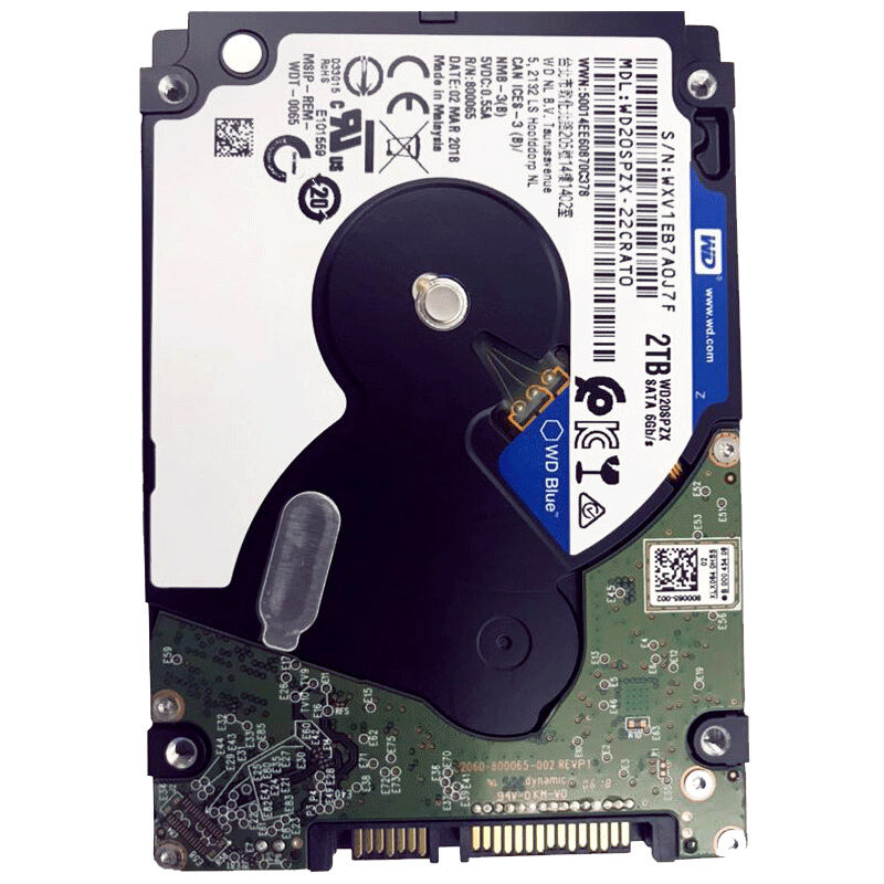 �������ݣ�WD��2TB �ʼǱ���еӲ�� WD Blue �������� SATA 5400ת128MB 7mm 2.5Ӣ��WD20SPZX 899Ԫ