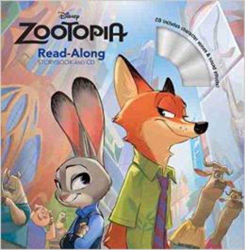 英文原版 疯狂动物城 绘本故事+CD朗读 the art of the zootopia 
